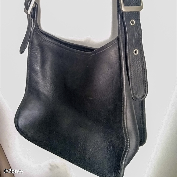Coach Black Leather Crossbody Purse - Picture 5 of 5